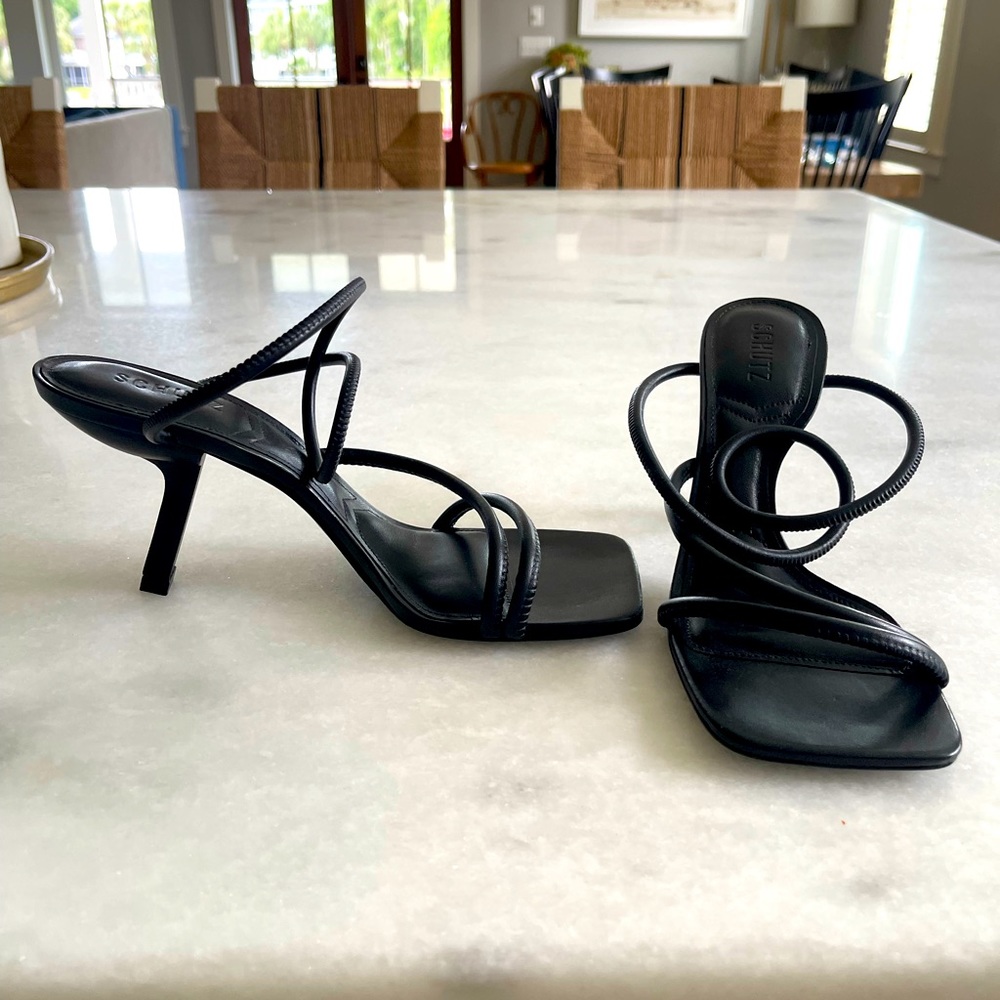 Size 9.5 schutz “shalla” heeled sandal. New, never worn.